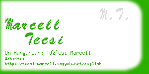 marcell tecsi business card